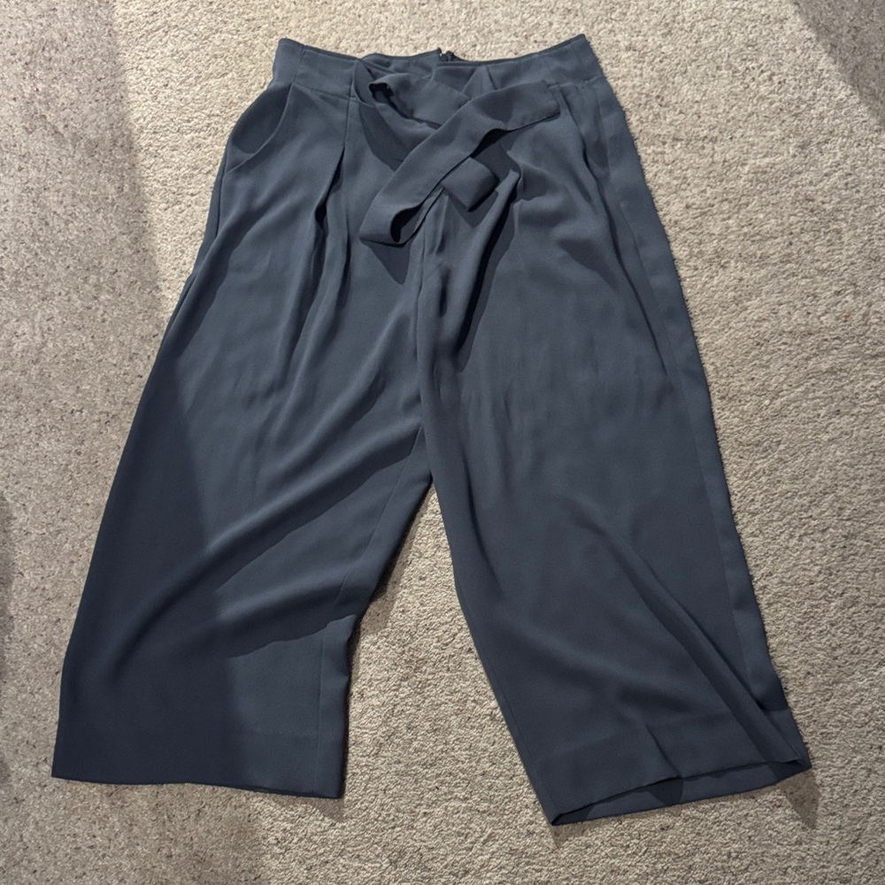 Madison Charcoal Wide-Leg Pants